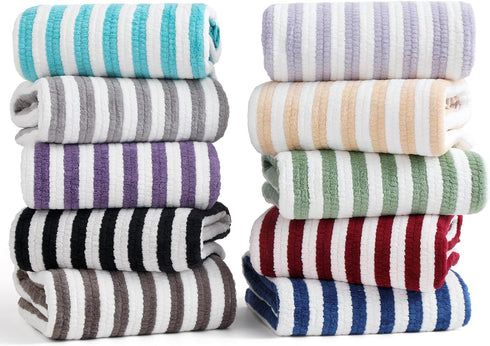 18 Set, 6 6 6 Set Smuge Pcs Bath Towel Include Bath Towel Sheets, Hand Towels and Washcloths - Highly Absorbent Quick