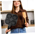 Cast Iron Skillet Egg Cooker Pan - 4 Egg Frying Pan, Non Stick Divided Grill Pan