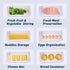 Caylielam 2-Pack Bacon Keeper Containers for Refrigerator, Airtight Fridge Meat Food Storage Boxes with Lids and Tongs