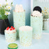 50 Pcs Colorful Greaseproof Paper Baking Cups, Large 5 Oz Cupcake Paper Liners for Weddings and Parties (D).