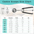 Cookie Scoop 2 Tablespoon, Size #40 Cookie Dough Scoop, Spring-Loaded, 18/8 Stainless Steel