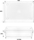 Backerysupply Clear Plastic Drawer Organizer Tray for Vanity Cabinet, 9"×6"×2", Set of 4 for Office Bathroom Makeup