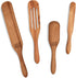 Mad Hungry Spurtle 4pc Set, As Seen on TV, Acacia Premium Wood Cooking Utensils for Non Stick Cookware, Baking, and More