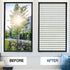 Viseeko Frosted Glass Window Privacy Film, Window Cling for Day and Night Privacy, Heat Blocking Decorative Window Film