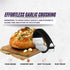Set- Garlic Press Rocker Premium Garlic Crusher- Innovative & Fast Garlic mincer- Peeler and Scraper Included