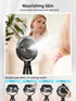 Wavmill 6000mAh 360 Misting Stroller Fan, Battery Operated Portable Fan with Light & Pivoting, Personal Fans