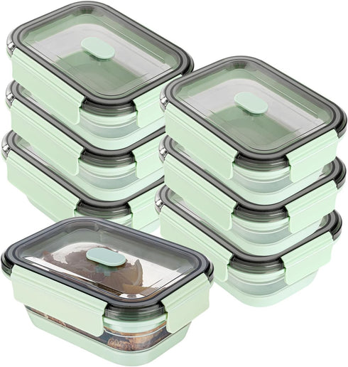 Restaurantware-Fresh Hero 27.2 Ounce Storage Containers, Durable Airtight Food Containers, Microwavable, Green Plastic