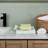 Countertop White Soap Dish Tray Marble Soap Holder Trinket Plate for Bathroom Sink Kitchen Bedroom Vanity Bathroom