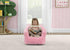 Cozy Delta Children - Serta Kids Plush Barrel Toddler Chair, Soft Foam Chair Bean Bag Chair Alternative for Boys