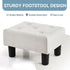 Poofzy Small Foot Stool Ottoman, Velvet Ottoman Foot Rest with Legs, Rectangle Foot Rest for Couch, Footstools