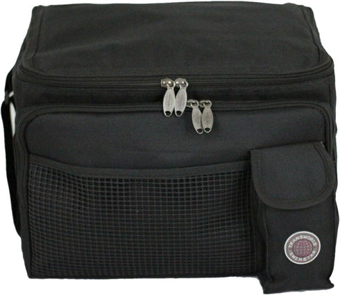 Durable Deluxe Insulated Lunch Cooler Bag, 13 1/2"x10"x10", Black by Transworld
