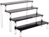 Acrylic Stands for Display,4 Tier Black Cupcakes Perfumes Figurines Display Stand Risers