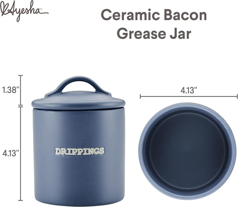 21 Ayesha Curry Ceramics Bacon Grease Jar/Container, Ounce - Anchor