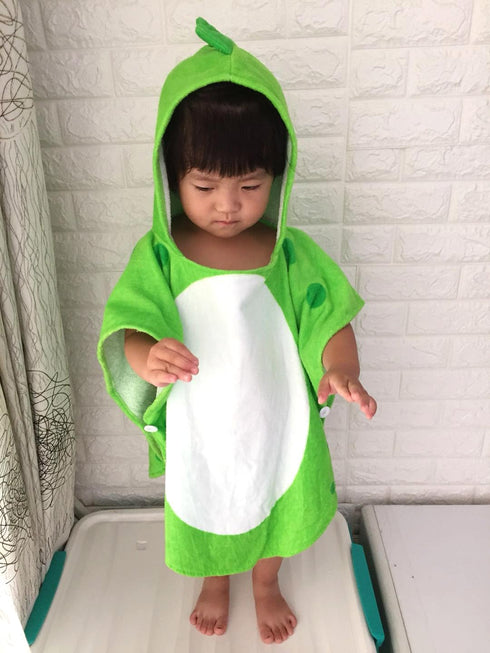 Kreomitxt Swimming 0-8 Children Bath Towel Robe Kids Hooded Beach Poncho Dinosaur Pattern for Kids Years