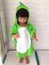 Kreomitxt Swimming 0-8 Children Bath Towel Robe Kids Hooded Beach Poncho Dinosaur Pattern for Kids Years