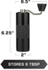 COLETTI Crag Manual Coffee Grinder — CNC Hand Coffee Grinder for Camping, Hiking & Adventure — Travel Coffee Grinder