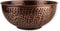 GoCraft Antique Copper Mixing Bowl - Hammered Finish for Salad, Egg Beating, 7.5"