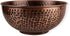 GoCraft Antique Copper Mixing Bowl - Hammered Finish for Salad, Egg Beating, 7.5"
