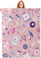 Nurse Blanket, Pink Nurse Gifts Flannel Throw Blankets,Soft Warm Lightweight Cozy Plush