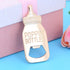 12 packaging 12pcs pcs Baby Shower Return Gifts for Guest Supplies Poppin Baby Bottle Shaped Bottle Opener