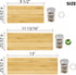Mat,4 2 Set 12''to 24'',Hold 48 Kitchen,Cabinet,Drawers,Countertop AMBIRD Bamboo Spice Drawer Organizer with Non-slip