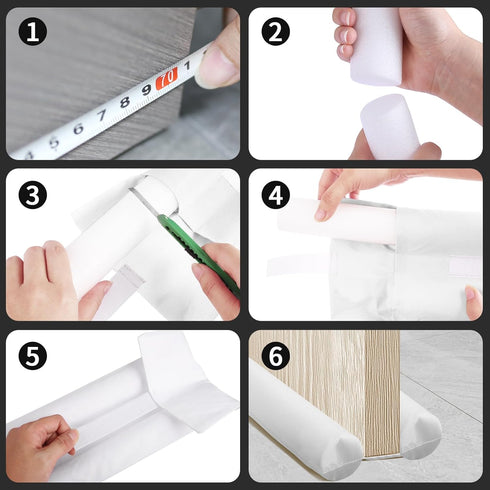 30"-36" Neween Large Door Draft Stopper for Bottom Door Sweep Weather Stripping Noise Blocker Window Breeze Blocker
