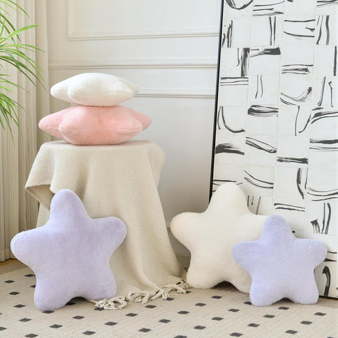 19.6" Xiashrk Star Pillow, Decorative Throw Pillows for Bed Couch, Star Shaped Pillow Plush Floor Cushions Room Decor