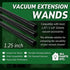 1.25 Inch Vacuum Extension Wands - 32mm Vacuum Accessories & Attachments, 15.75" Extension Wand for Shop Vac, 3 Pack