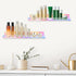 4 Pack 15" Dezzer Acrylic Shelves for Wall, Acrylic Floating Shelves for Bathroom Bedroom, Invisible Bookshelf Wall