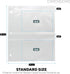 20 Pack Recipe Card Page Protectors, Clear Refill Sheets for 3 Ring Binders, 4" x 6", 2 Pockets Per Page, Holds 4 Cards Per Sheet, Perfect for Recipe and Photo Sleeves Organizing by Toucan Craft Supplies