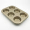 Carbon Steel Nonstick Bakeware Muffin Pan, 6-Cup
