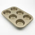 Carbon Steel Nonstick Bakeware Muffin Pan, 6-Cup