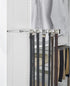 Rev-A-Shelf 14" Pull Out Closet Organization Rack for Belts, Ties, Scarves, Accessories Storage Hanger, Chrome, BRC-14CR