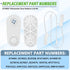 8194001 Dishwasher Door Balance Link Kit, Replaces 8194001VP W10158291, Compatible with Kenmore Whirlpool Maytag