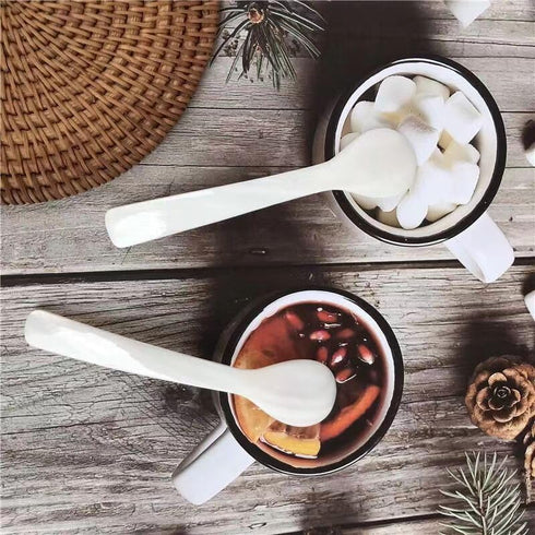 Caviar Spoons, Hand Craft Mother of Pearl Shell Spoon with Storage Box, Tiny Spoon for Caviar, Ice Cream, Coffee