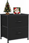 Nightstand, 2 Drawer Dresser Bedside Storage Furniture, Small Dresser with 2 Drawers,