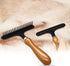 Hand Held Carpet Rake for Matted Carpet, Portable Shag Rug Rake, 6.0 x 4.3 inches, Black