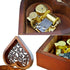 WESTONETEK Vintage Heart Shaped Wood Carved Musical Box Gift for Christmas, Birthday, Valentine's Day - You are My