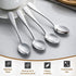 Hiware 6-Piece Stainless Steel Demitasse Espresso Spoons, 4 Inches Mini Coffee Spoons