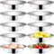 Okllen 10 Pack Small Stainless Steel Bowls, 6 1/2 Inch Wide Metal Prep Bowls, 3/4 Quart for Cooking, Serving, Baking