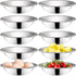 Okllen 10 Pack Small Stainless Steel Bowls, 6 1/2 Inch Wide Metal Prep Bowls, 3/4 Quart for Cooking, Serving, Baking