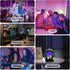 Northern Lights Projector, Galaxy Projector with Plasma Ball, White Noise Machine, Bluetooth Speaker, Timer Alarm