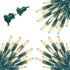 Minetom Clear Christmas String Lights 3 Pack 20 Feet 100 Counts Warm