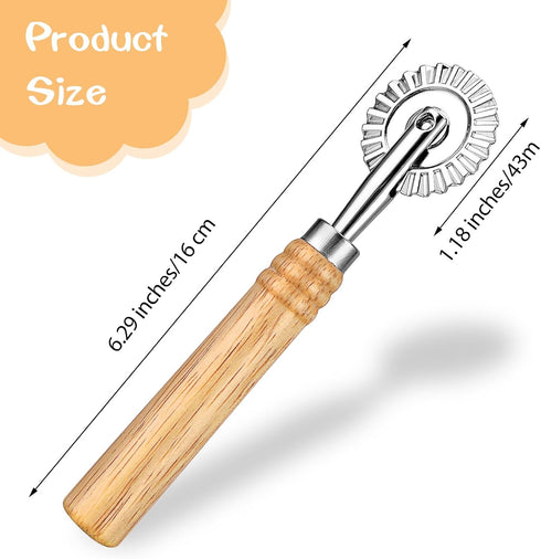 Pastry Cutter Wheel, Professional Zinc Alloy Dough Noodle Ravioli Pizza Making Cutter for Kitchen