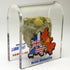 Original Piece of the Berlin Wall - Authentic Souvenir Mounted in Acrylic Display (Small 2"X2", Divided City)