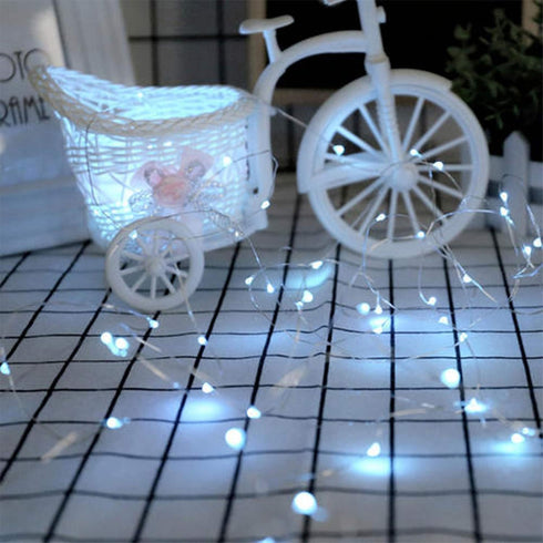 YJFWAL 24 Packs Fairy Lights, Battery Operated, 10.2FT 30LEDs Copper Wire Firefly Lights for DIY Christmas Decor