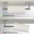 BVL Paper Towel Holder Under Cabinet for Kitchen, Brushed Nickel Adhesive