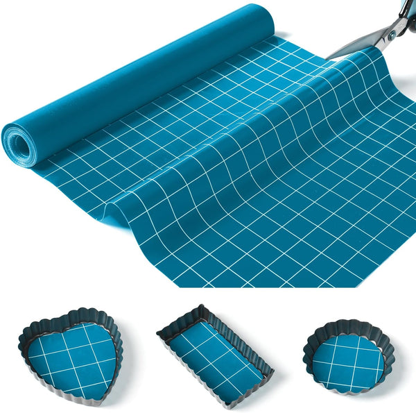 Silicone Baking Mat Roll 16IN x 5FT, Non-Slip Pastry Mat, Reusable Air Fryer Liner, Oven Liners, Counter Mat