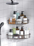 2-Pack SUS304 SMARTAKE Corner Shower Caddy, Stainless Steel, Wall Mounted Bathroom Shelf with Adhesive, Storage