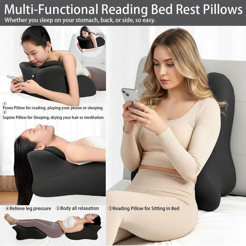 jatleyming 27 Memory Foam Wedge Pillow Couples Pillow - Intimacy Butt Pillow Cushion for Lumbar Support, Lift